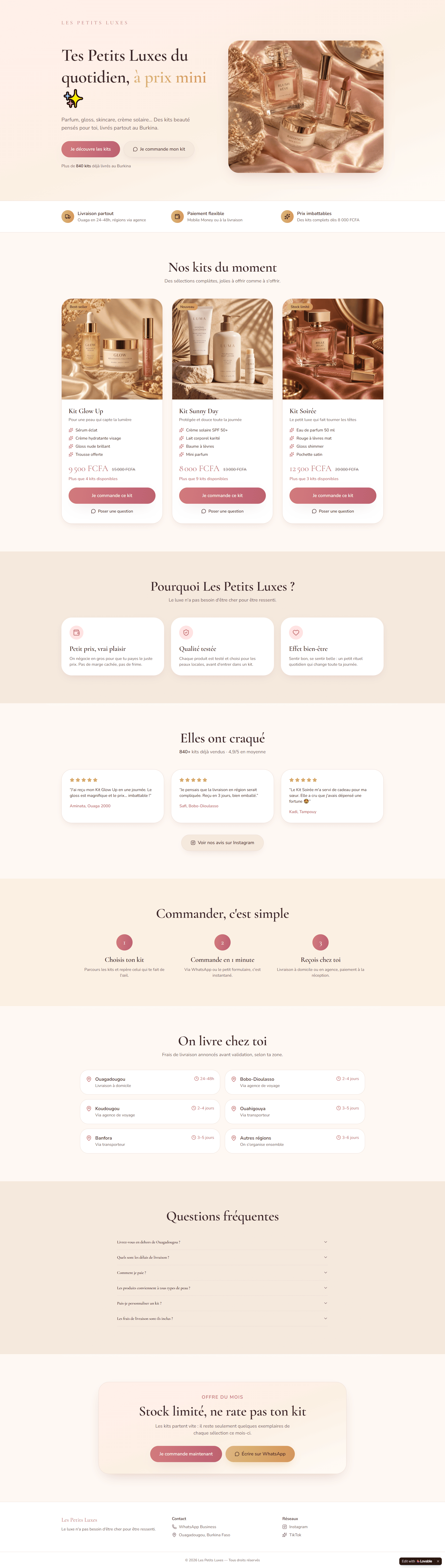 Landing page (1 page)Business