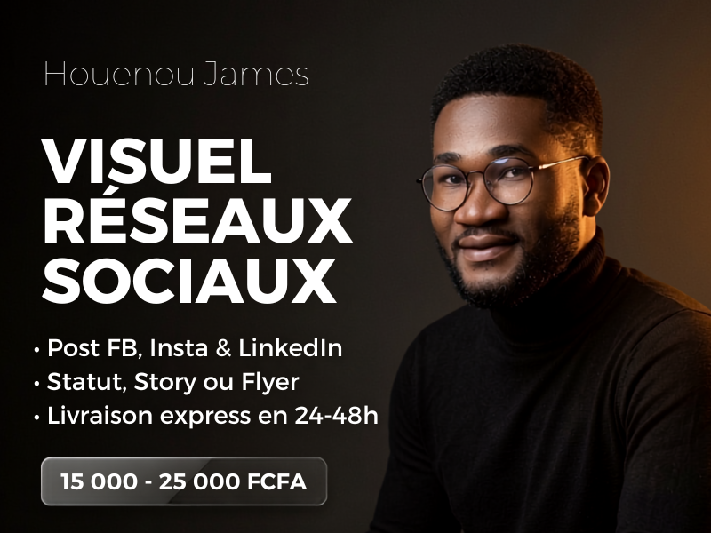 Je vais créer votre visuel pour réseaux sociaux (FB, Insta, LinkedIn)